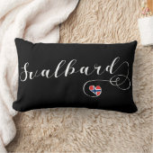 Heart Svalbard Flag, Spitsbergen, Noorwegen Kussen (Deken)