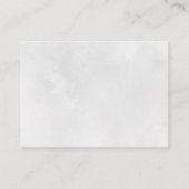 Heart Swash Black Typography Weddenschap Details Informatiekaartje (Achterkant)