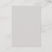 Heart Swash Gold White Grey Wedding Hotel Detail Informatiekaartje (Achterkant)