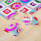 Heart SweetHeart Pink Collectie cadeaus Legpuzzel (Zijkant)