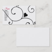 Heart Swirl Visitekaartje (Voorkant / Achterkant)