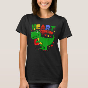 Heart T Rex Crusher Dinosaur Valentijnsdag Boys K T-shirt