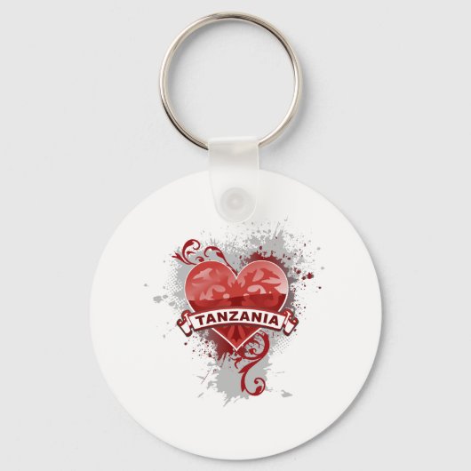 Heart Tanzania Sleutelhanger (Voorkant)