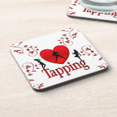 Heart Tap Dance Design Bier Onderzetter (Linkerzijde)