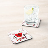 Heart Tap Dance Design Bier Onderzetter (Rechterzijde)