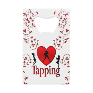 Heart Tapping Dance Design Creditkaart Flessenopener