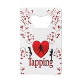 Heart Tapping Dance Design Creditkaart Flessenopener (Achterkant)