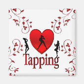 Heart Tapping Dance Design Magneet (Voorkant)
