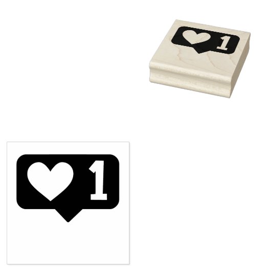 Heart Teacher Stamp Rubberstempel (Gestempeld)