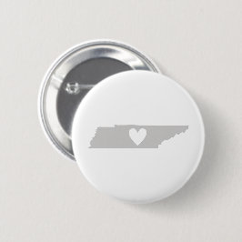 Heart Tennessee staatssilhouet Ronde Button 5,7 Cm