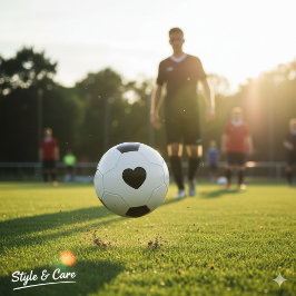 Heart-Themed Soccer Ball for Gift or Play Voetbal