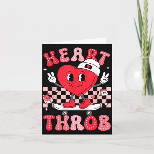 Heart Throb Groovy Valentine Toddler Men Boys Cute Kaart (Voorkant)