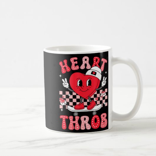 Heart Throb Groovy Valentine Toddler Men Boys Cute Koffiemok (Rechts)