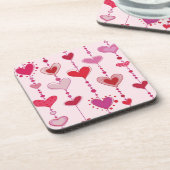 Heart Tiles Bier Onderzetter (Linkerzijde)