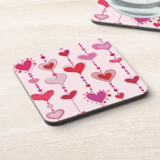 Heart Tiles Bier Onderzetter (Linkerzijde)