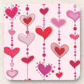 Heart Tiles Bier Onderzetter (Voorkant)