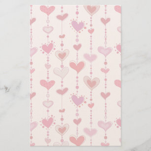 Heart Tiles Briefpapier