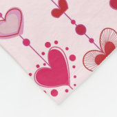 Heart Tiles Fleece Deken (Hoek)