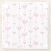 Heart Tiles Glazen Onderzetter (Achterkant)