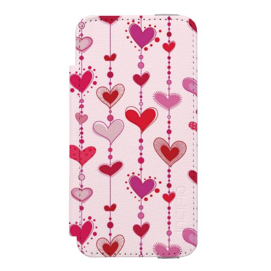 Heart Tiles Incipio iPhone Portemonnee Hoesje (Voorkant Agenda)