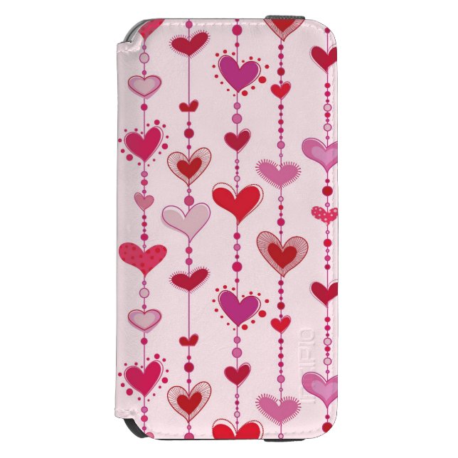 Heart Tiles Incipio iPhone Portemonnee Hoesje (Voorkant Agenda)