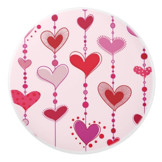 Heart Tiles Keramische Knop (Voorkant)