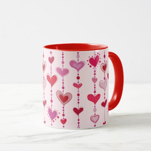 Heart Tiles Mok (Voorkant rechts)