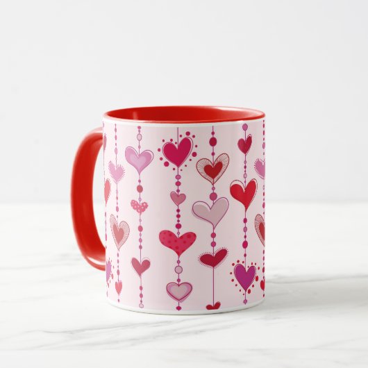 Heart Tiles Mok (Voorkant links)