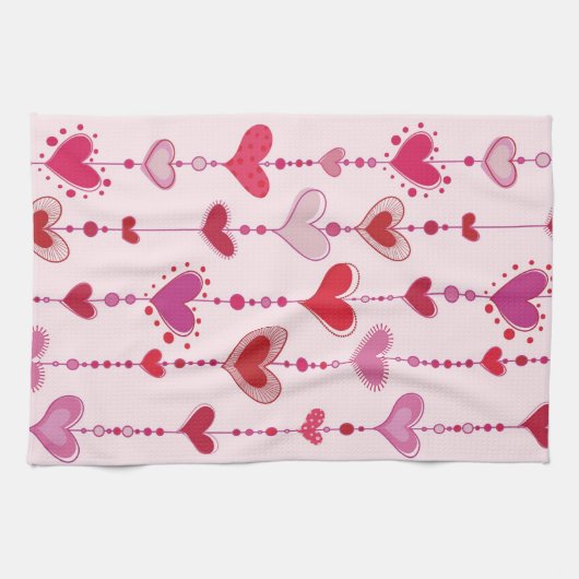 Heart Tiles Theedoek (Horizontaal)