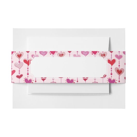 Heart Tiles Uitnodigingen Wikkel (Voorkant Voorbeeld)