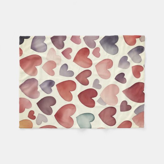 Heart to Hearts Fleece Blanket (Voorkant (Horizontaal))