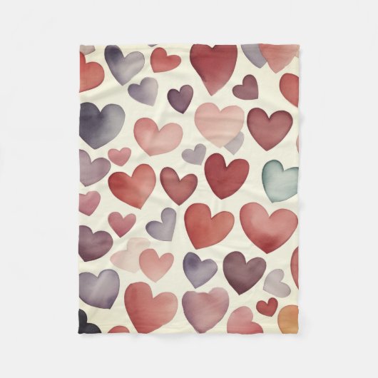 Heart to Hearts Fleece Blanket (Voorkant)