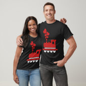 Heart Train Valentines Day Cool Railroad Love Boys T-shirt (Unisex)