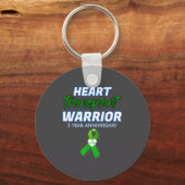Heart Transplant 5 Year Anniversary Warrior Patien Sleutelhanger (Voorkant)