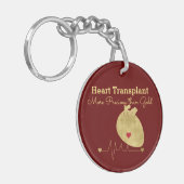 Heart Transplant kostbaarder dan goud Sleutelhanger (Voorkant Links)