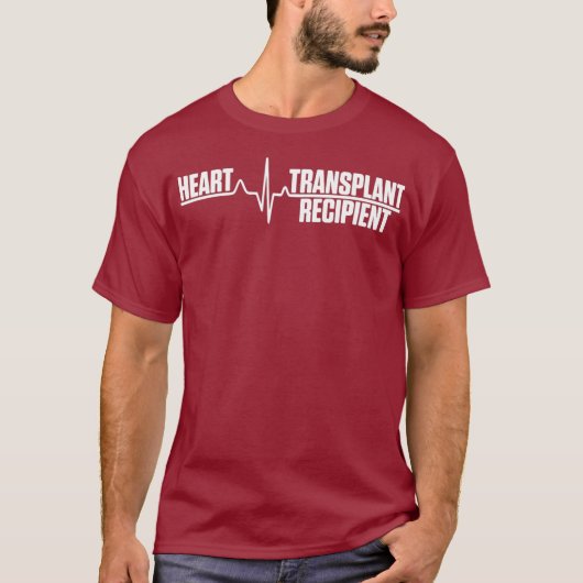 Heart Transplant Recipient Heartbeat Surgery T-shirt (Voorkant)