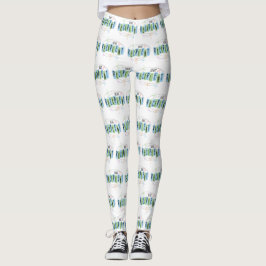 Heart Transplant Recipient Retro Style Leggings