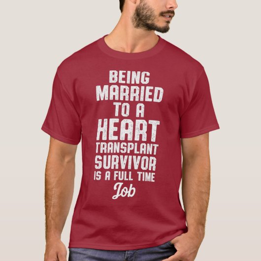 Heart Transplant Recipient Running Surgery T-shirt (Voorkant)