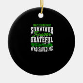 Heart Transplant Survivor Forever dankbaar voor de Keramisch Ornament (Voorkant)