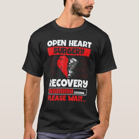 Heart Transplant Survivor Heart Bypass Open Heart  T-shirt (Voorkant)