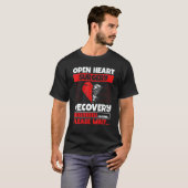 Heart Transplant Survivor Heart Bypass Open Heart  T-shirt (Voorkant volledig)