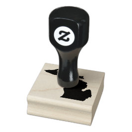 Heart Traverse City Michigan Rubber Stamp Rubberstempel