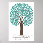 Heart Tree - 200 Signature Guest Book Alternative Poster (Voorkant)