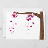 Heart Tree Engagement Party Kaart (Achterkant)