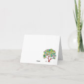 Heart Tree Happy Valentijnsdag Feestdagen Kaart (Achterkant)