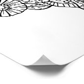 Heart tree kleurt positief denken poster (Hoek)