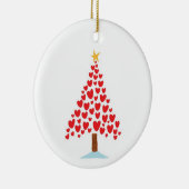 HEART TREE/MERRY CHRISTMAS OP BACK KERAMISCH ORNAMENT (Rechts)