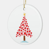 HEART TREE/MERRY CHRISTMAS OP BACK KERAMISCH ORNAMENT (Links)