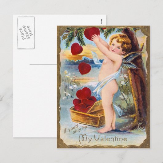 Heart Tree Valentijns Briefkaart (Voorkant / Achterkant)