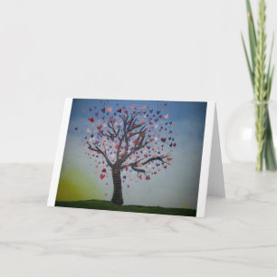 Heart Tree-Wenskaart Kaart